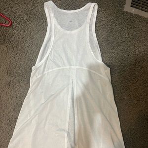 LULULEMON white see through tank top